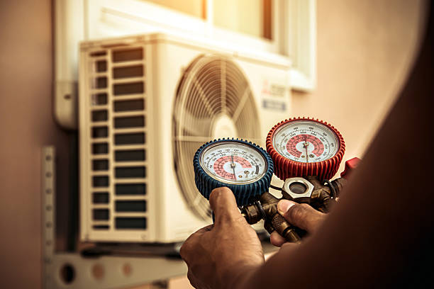 Professional Hvac technician working in Cohasset, MA